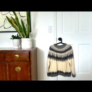 100% wool and alpaca sweater (lands end)